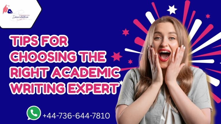 Tips for Choosing the Right Academic Writing Expert